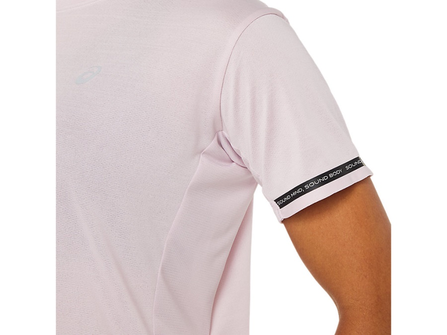 Asics RACE CROP TOP Barely Rose