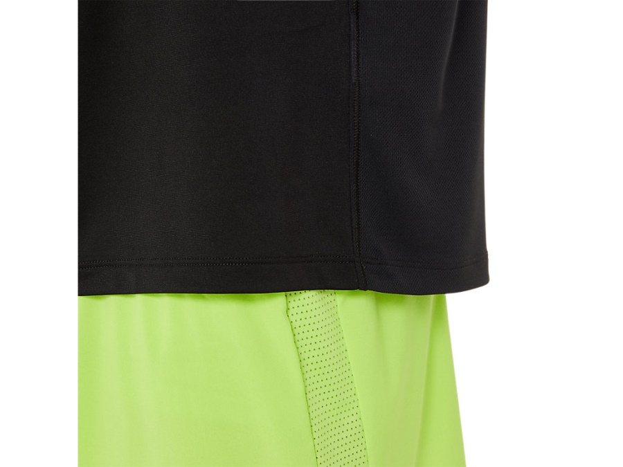 Asics RACE SHORT SLEEVED TOP Performance Black-Graphite Grey