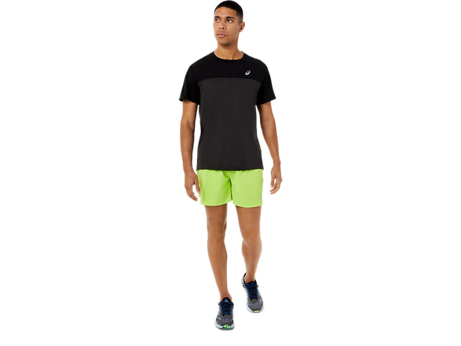 Asics RACE SHORT SLEEVED TOP Performance Black-Graphite Grey