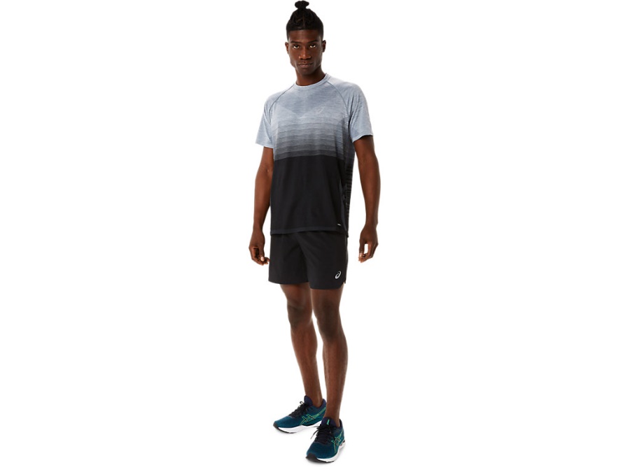 Asics ROAD 2-N-1 7 INCH SHORT Performance Black-Carrier Grey
