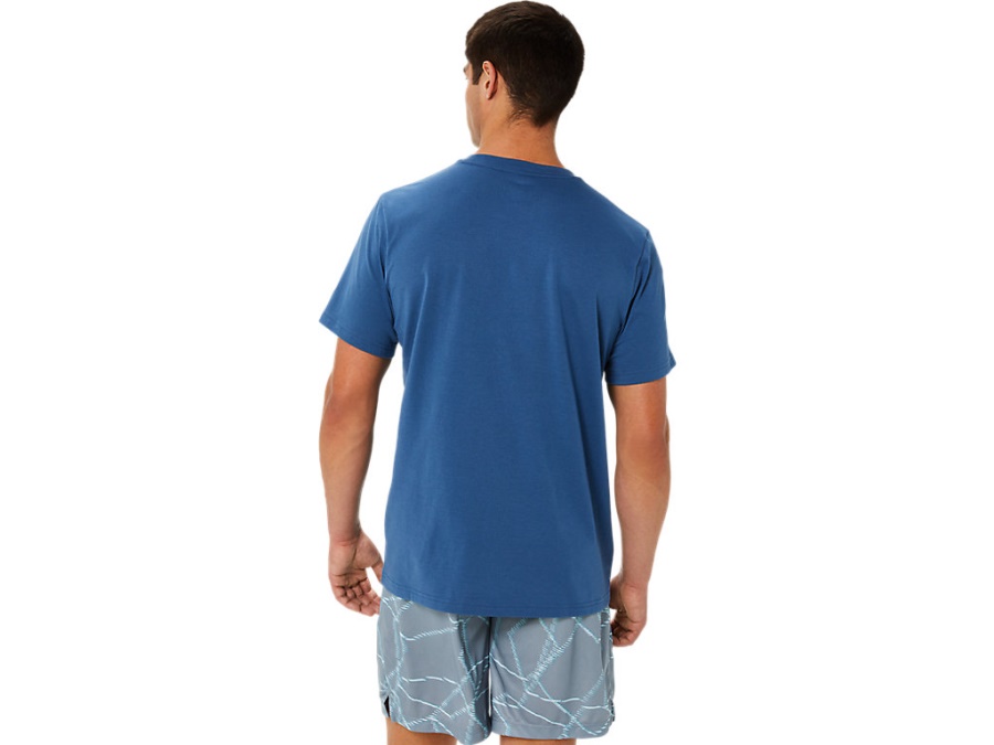 Asics SEASONAL PRINT SHORT SLEEVED TOP Grand Shark
