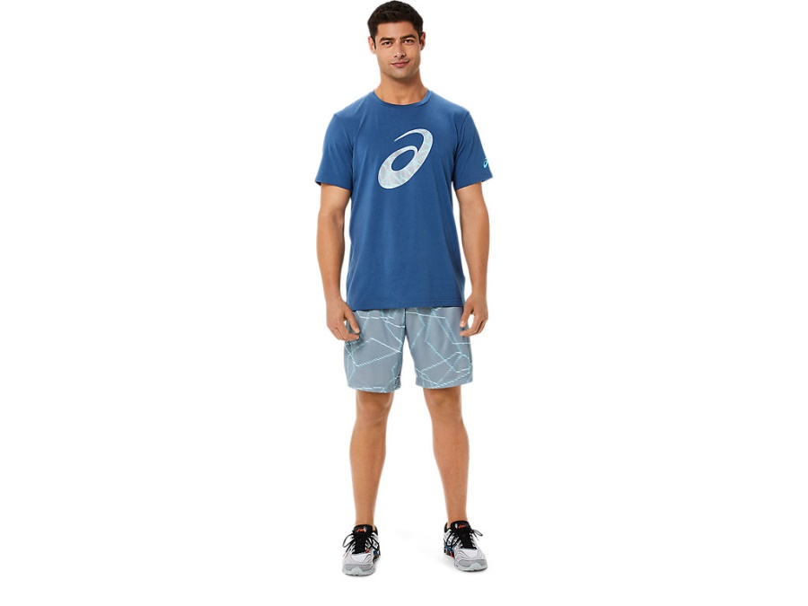 Asics SEASONAL PRINT SHORT SLEEVED TOP Grand Shark