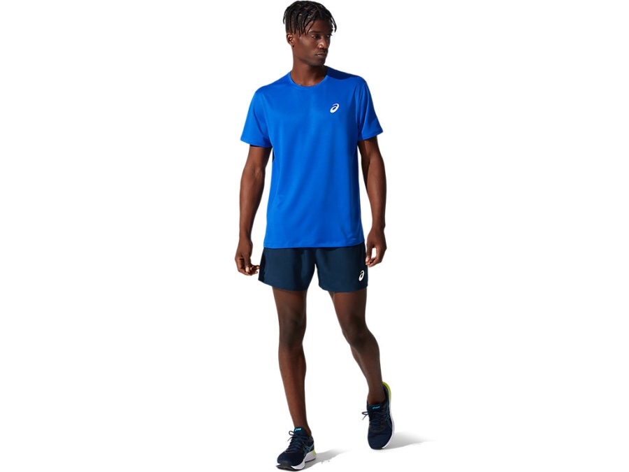 Asics SILVER 5 INCH SHORT French Blue