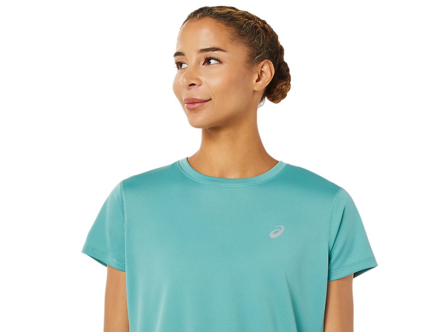 Asics SILVER SHORT SLEEVED TOP Sage