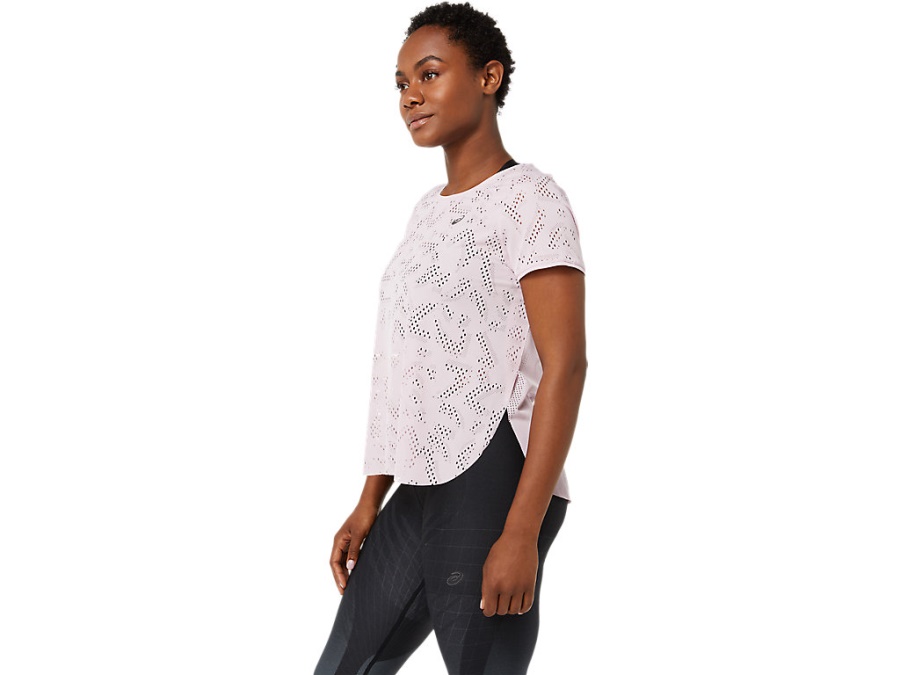 Asics VENTILATE ACTIBREEZE SHORT SLEEVED TOP Barely Rose