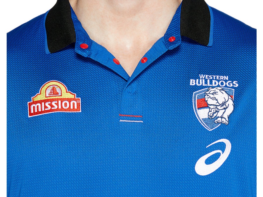 Asics WESTERN BULLDOGS MEDIA POLO Asics Blue