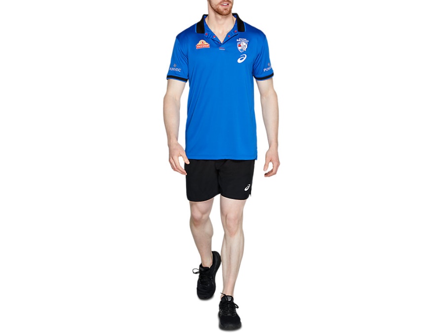 Asics WESTERN BULLDOGS MEDIA POLO Asics Blue