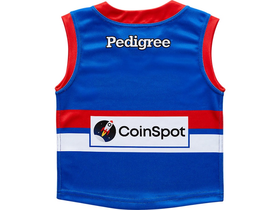 Asics WESTERN BULLDOGS REPLICA HOME SHORT SLEEVED INFANT Electric Blue