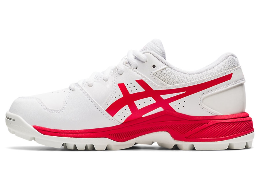 Asics White-Electric Red GEL-PEAKE GS