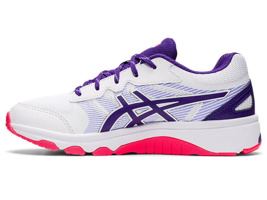 Asics White-Gentry Purple GEL-NETBURNER PROFESSIONAL 3 GS