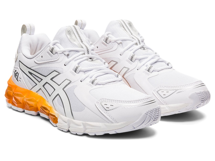 Asics White-Orange Pop GEL-QUANTUM 180 6