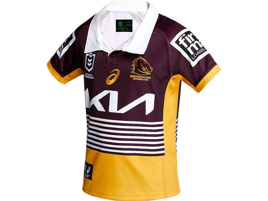BRISBANE BRONCOS REPLICA ALTERNATE JERSEY YOUTH Rich Gold Asics