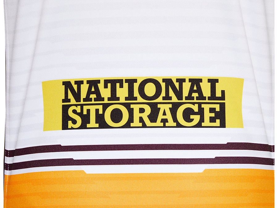 BRISBANE BRONCOS REPLICA AWAY JERSEY YOUTH Brilliant White Asics
