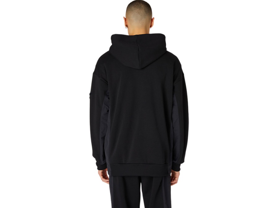 BRUSHED FRENCH TERRY FULL ZIP HOODIE Performance Black Asics