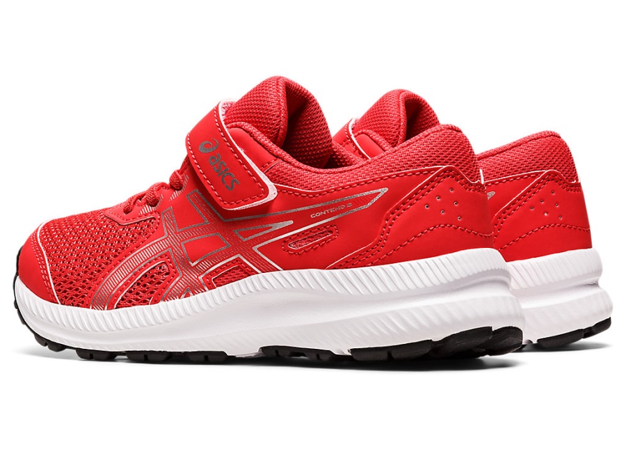 CONTEND 8 PS Red Alert-Pure Silver Asics