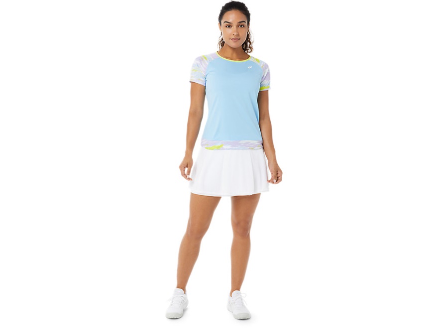 COURT GRAPHIC SHORT SLEEVED TOP Arctic Sky Asics