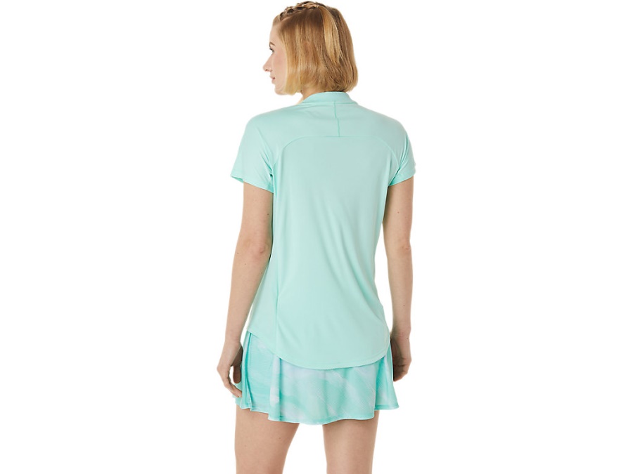 COURT PIPING SHORT SLEEVED TEE Fresh Ice Asics