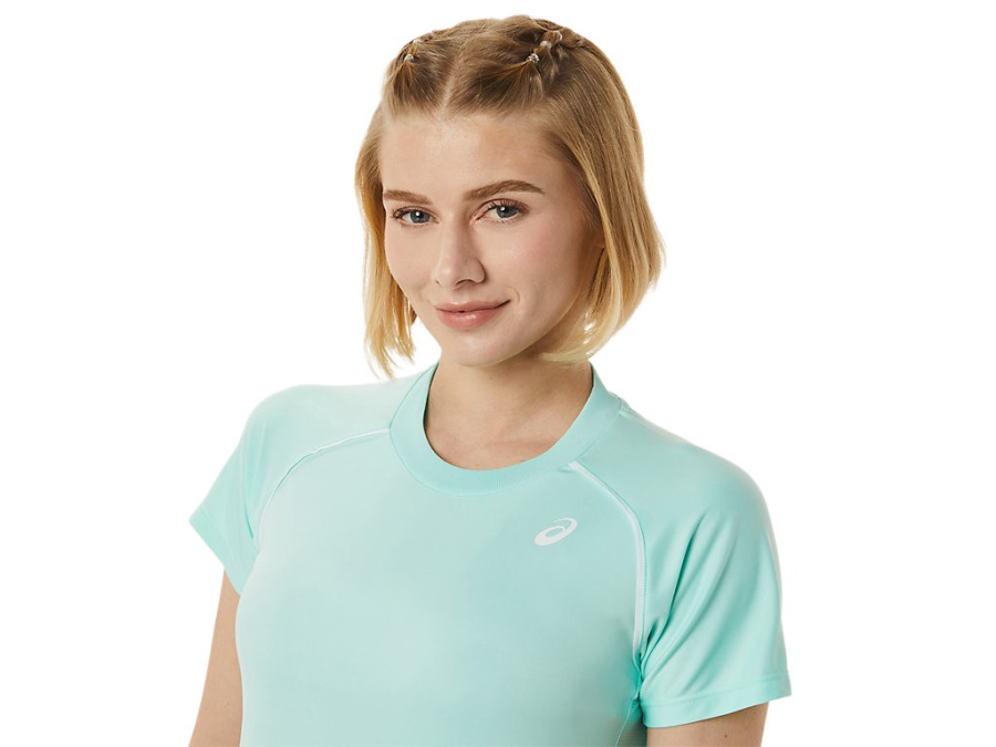 COURT PIPING SHORT SLEEVED TEE Fresh Ice Asics
