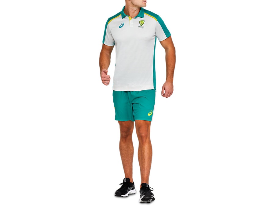 CRICKET AUSTRALIA SHORT SLEEVED TRAINING SHIRT Polar Shade Asics