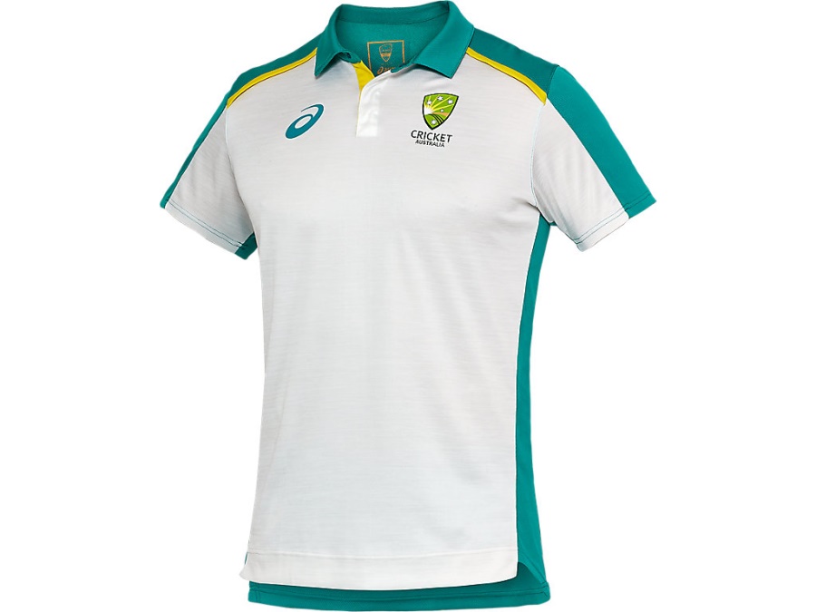 CRICKET AUSTRALIA SHORT SLEEVED TRAINING SHIRT Polar Shade Asics