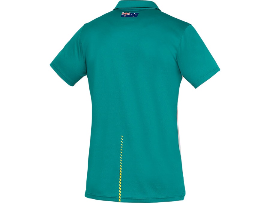 CRICKET AUSTRALIA SHORT SLEEVED TRAINING SHIRT Polar Shade Asics