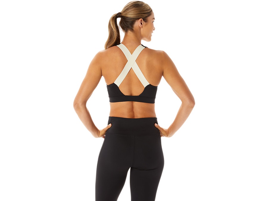 CROSS BACK STRAPPED BRA Performance Black-Smoke Grey Asics