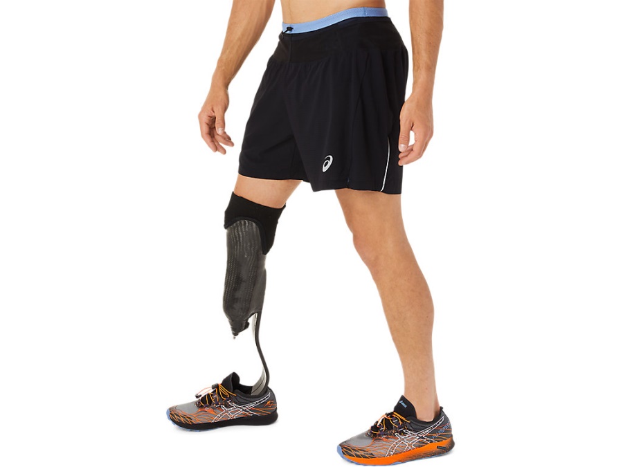 FUJITRAIL SHORT Performance Black-Blue Harmony Asics