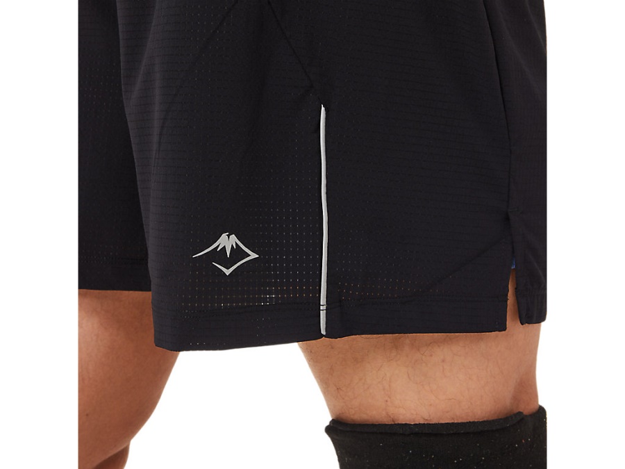 FUJITRAIL SHORT Performance Black-Blue Harmony Asics