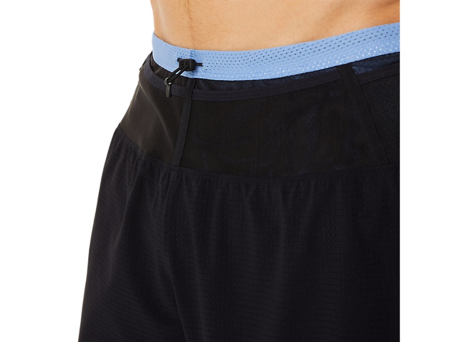FUJITRAIL SHORT Performance Black-Blue Harmony Asics