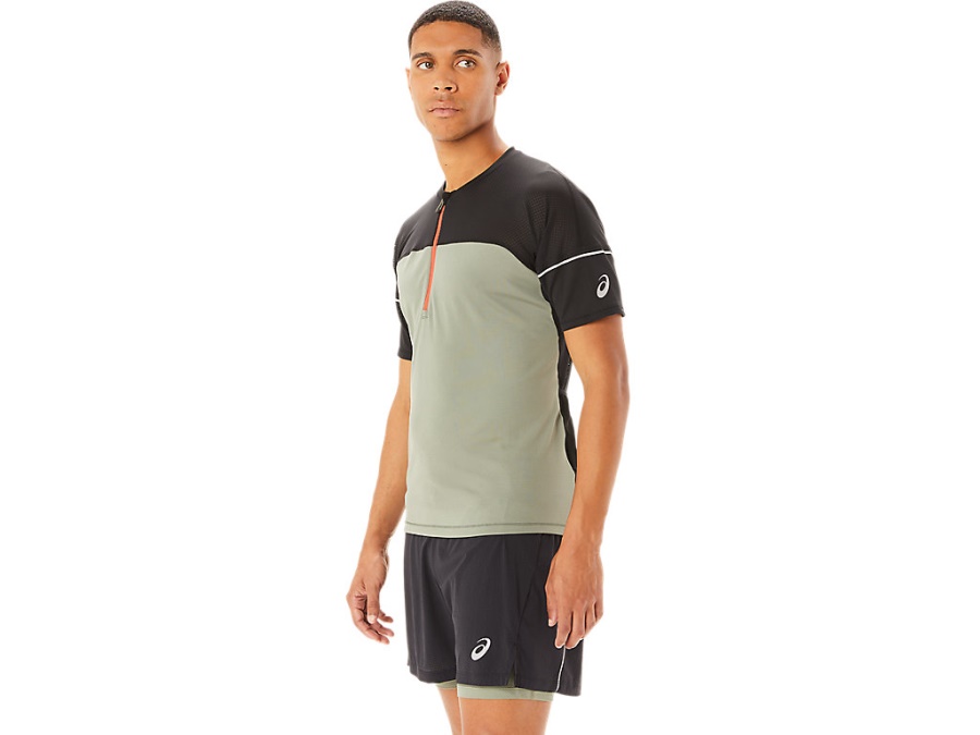 FUJITRAIL TOP Lichen Green-Performance Black Asics