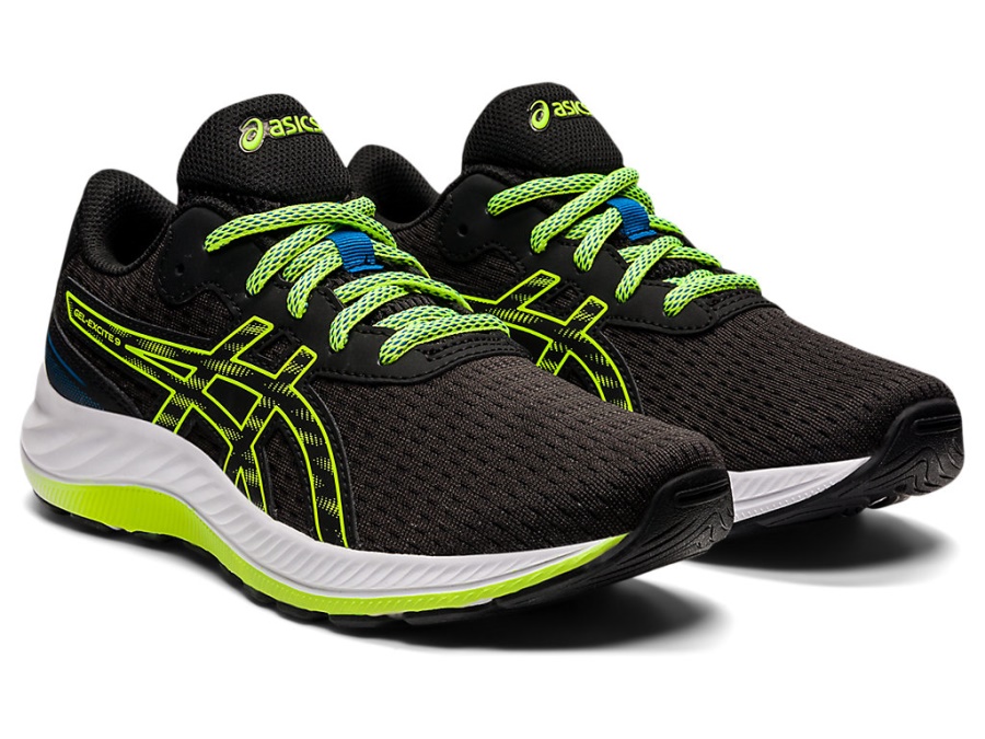 GEL-EXCITE 9 GS Black-Hazard Green Asics