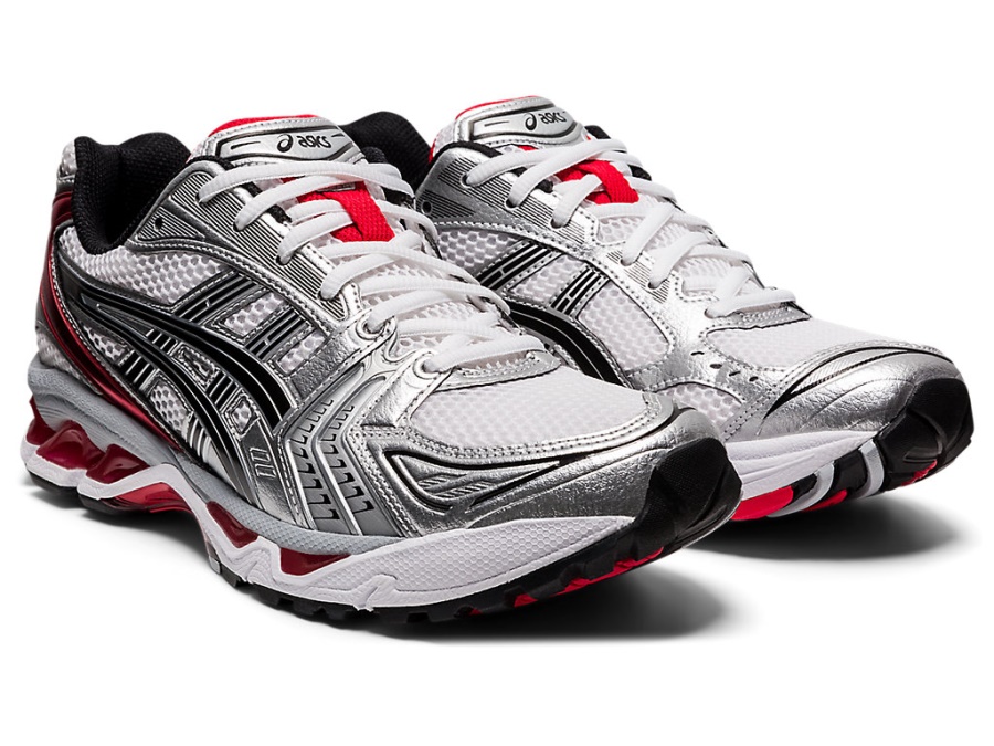 GEL-KAYANO 14 White-Classic Red Asics