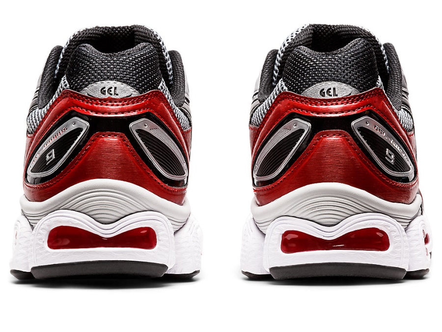 GEL-NIMBUS 9 Pure Silver-Classic Red Asics
