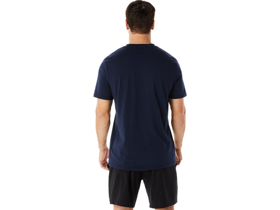 HERITAGE FONT GRAPHIC TEE Midnight Asics
