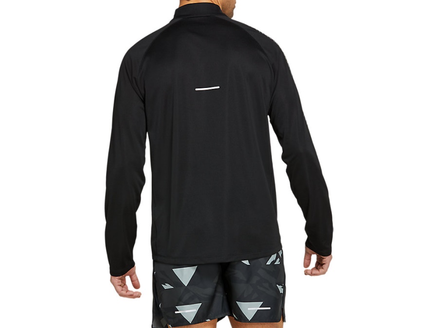 ICON LONG SLEEVED 1-2 ZIP Performance Black-Carrier Grey Asics