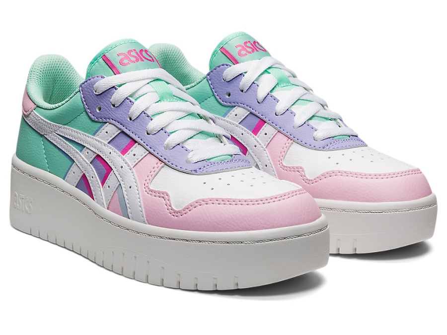 JAPAN S PLATFORM (DETAIL MANIPULATION) White-Cotton Candy Asics