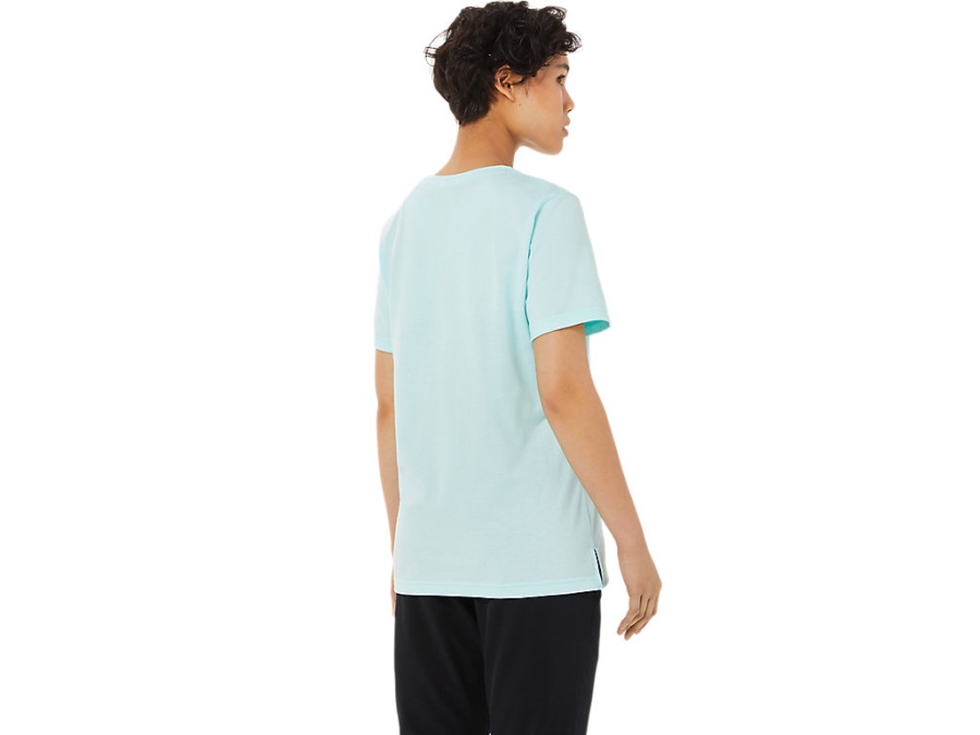 LOGO GRAPHIC TEE Clear Blue Asics