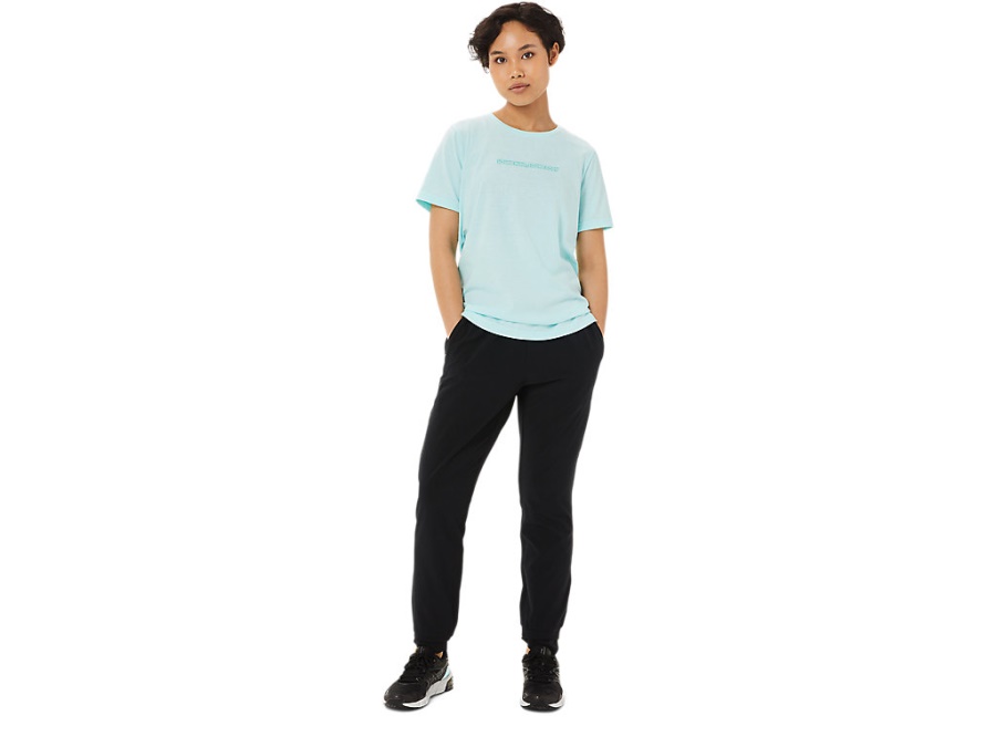 LOGO GRAPHIC TEE Clear Blue Asics