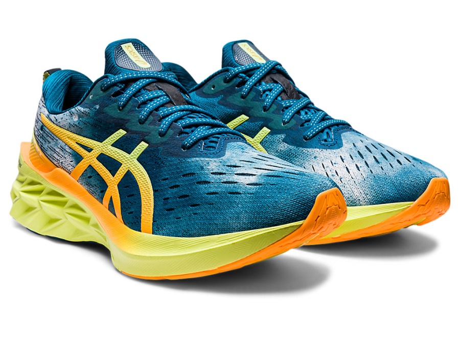 NOVABLAST 2 Deep Sea Teal-Glow Yellow Asics