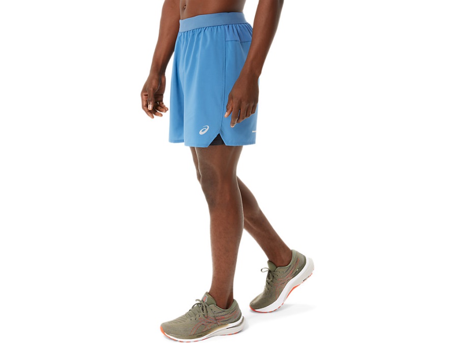 ROAD 2-N-1 7 INCH SHORT Azure-Performance Black Asics