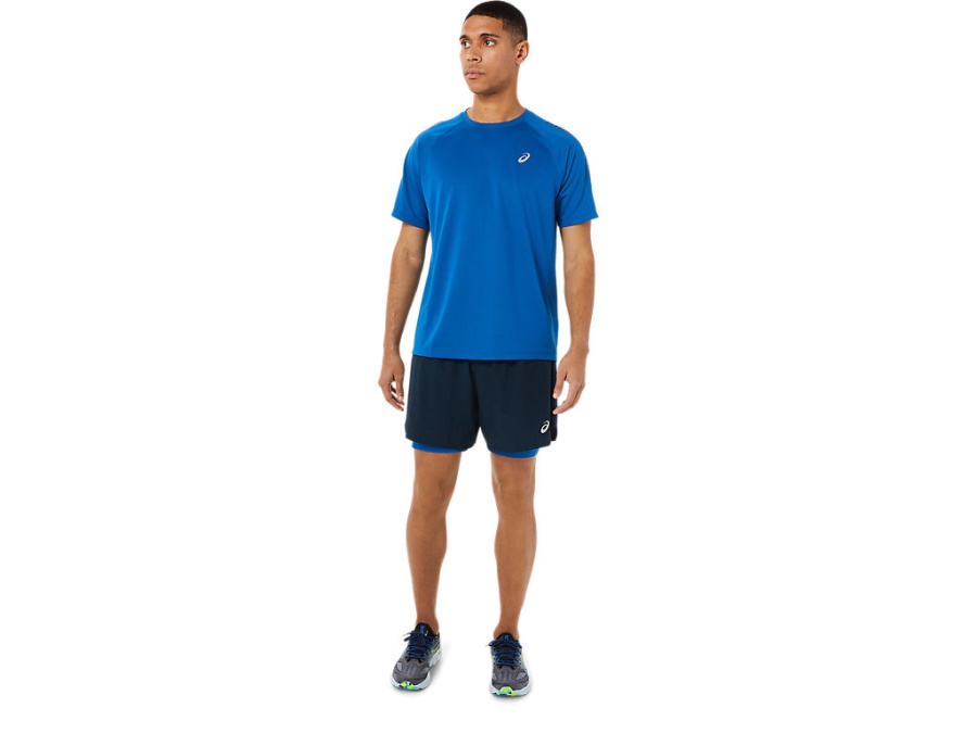 ROAD 2-N-1 7 INCH SHORT French Blue-Lake Drive Asics