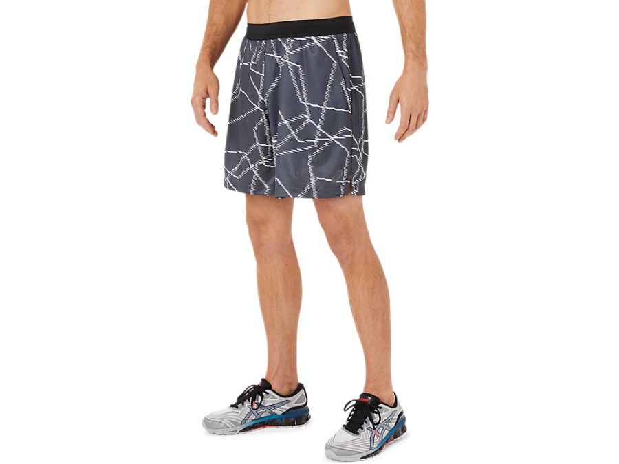 SEASONAL ALL OVER PRINT SHORTS Carrier Grey Asics