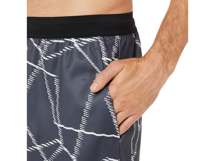 SEASONAL ALL OVER PRINT SHORTS Carrier Grey Asics