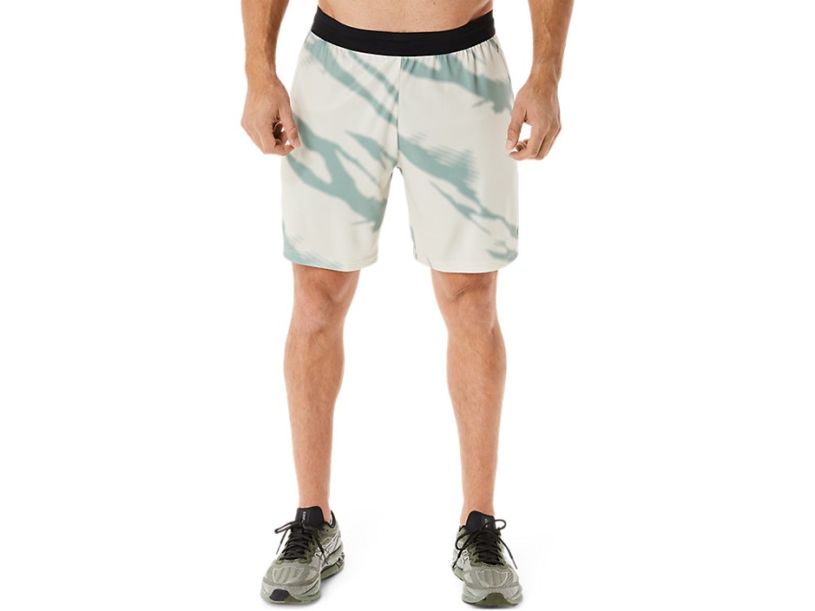 SEASONAL ALL OVER PRINT SHORTS Smoke Grey-Slate Grey Asics