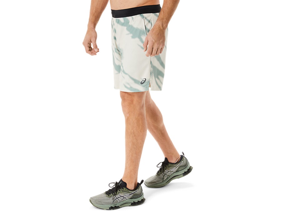 SEASONAL ALL OVER PRINT SHORTS Smoke Grey-Slate Grey Asics