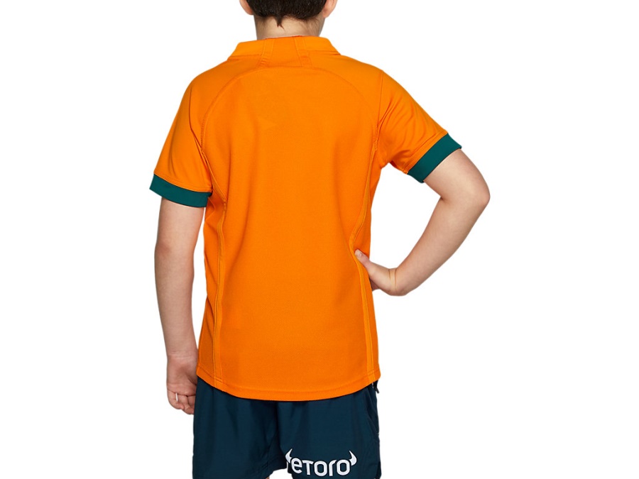 WALLABIES REPLICA HOME JERSEY YOUTHS Wallabies Gold Asics