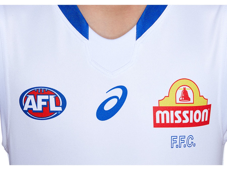 WESTERN BULLDOGS REPLICA CLASH SHORT SLEEVED YOUTH Brilliant White Asics
