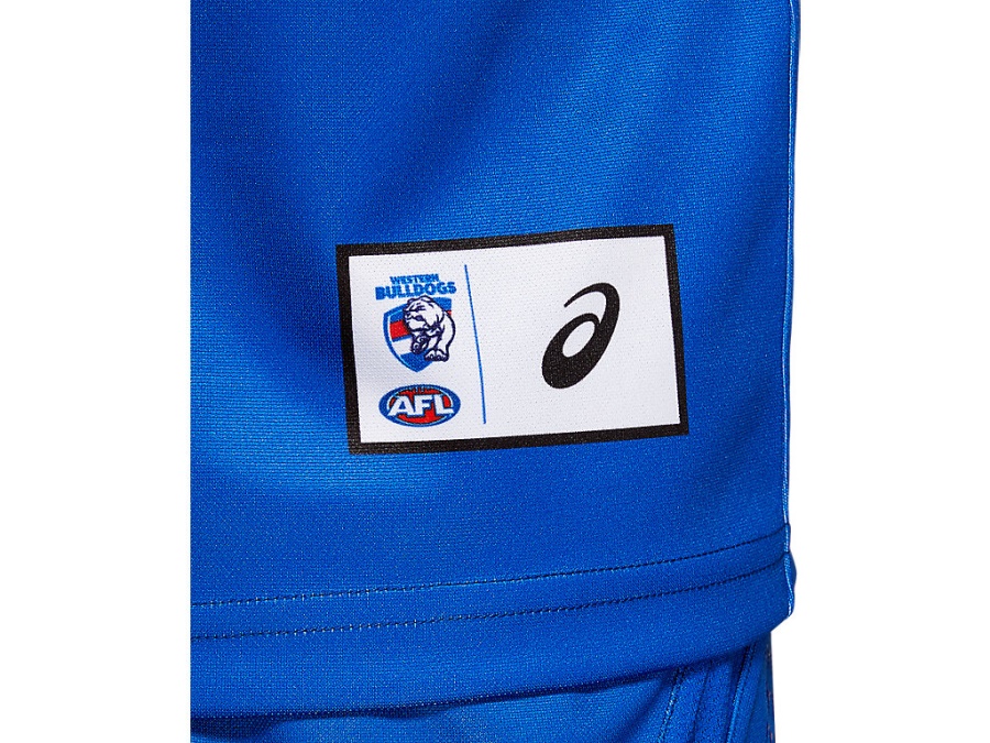 WESTERN BULLDOGS REPLICA HOME SHORT SLEEVED Electric Blue Asics