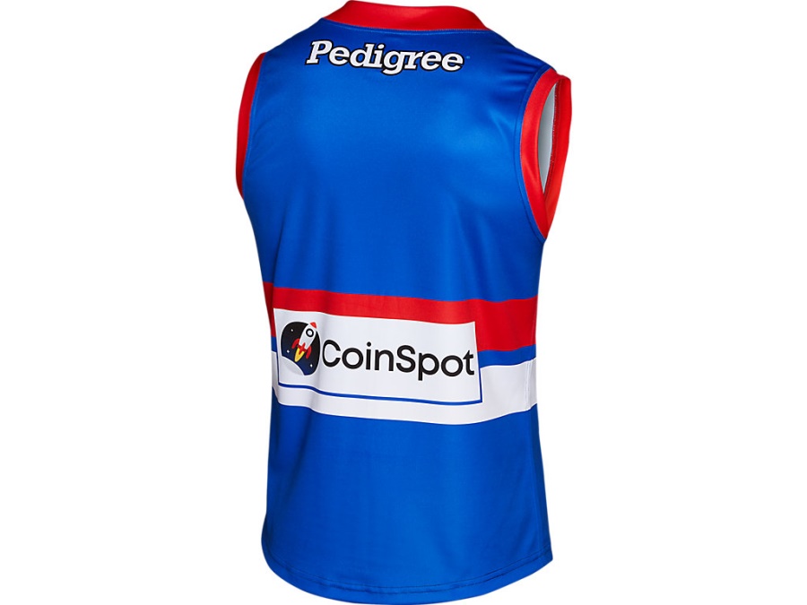 WESTERN BULLDOGS REPLICA HOME SHORT SLEEVED Electric Blue Asics