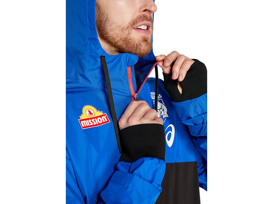 WESTERN BULLDOGS WET WEATHER JACKET Asics Blue Asics
